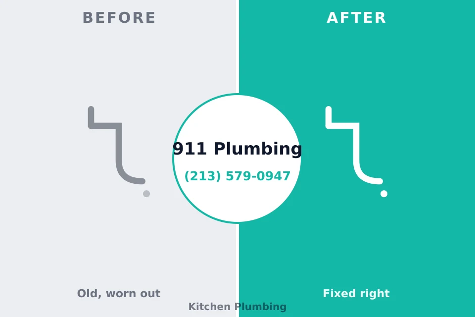 Before and after: plumbing repair Lake Koshkonong, WI